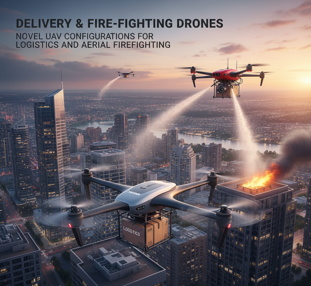 Delivery & fire-fighting drones